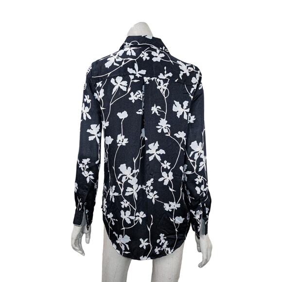 Equipment Femme Women's Essential Floral Shirt in Eclipse Multi Size Small - Picture 8 of 13